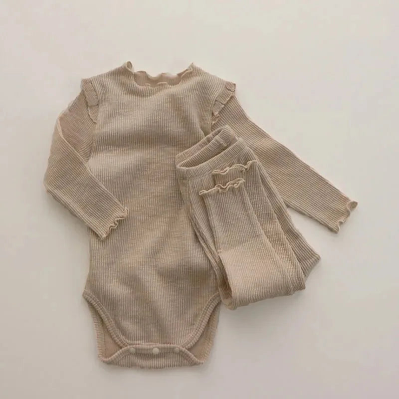 Cotton 2 pcs Bodysuit + Leggings