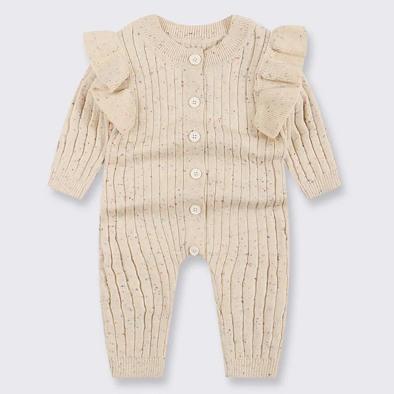 Long Sleeved Soft Knit Romper