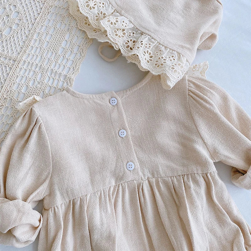 Long Sleeve Frilled Romper
