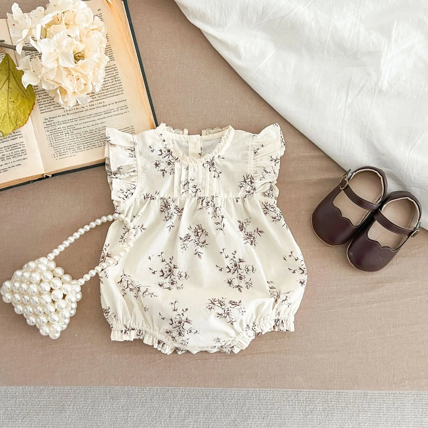 Short Sleeved Floral Jumper