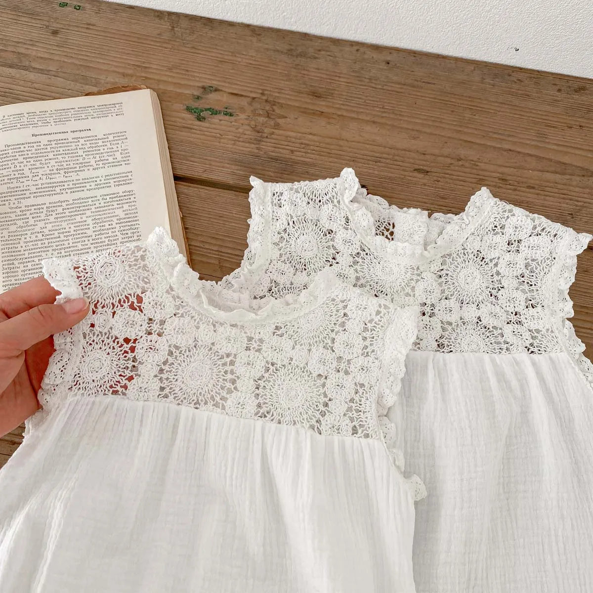 Summer Lace Romper (White)