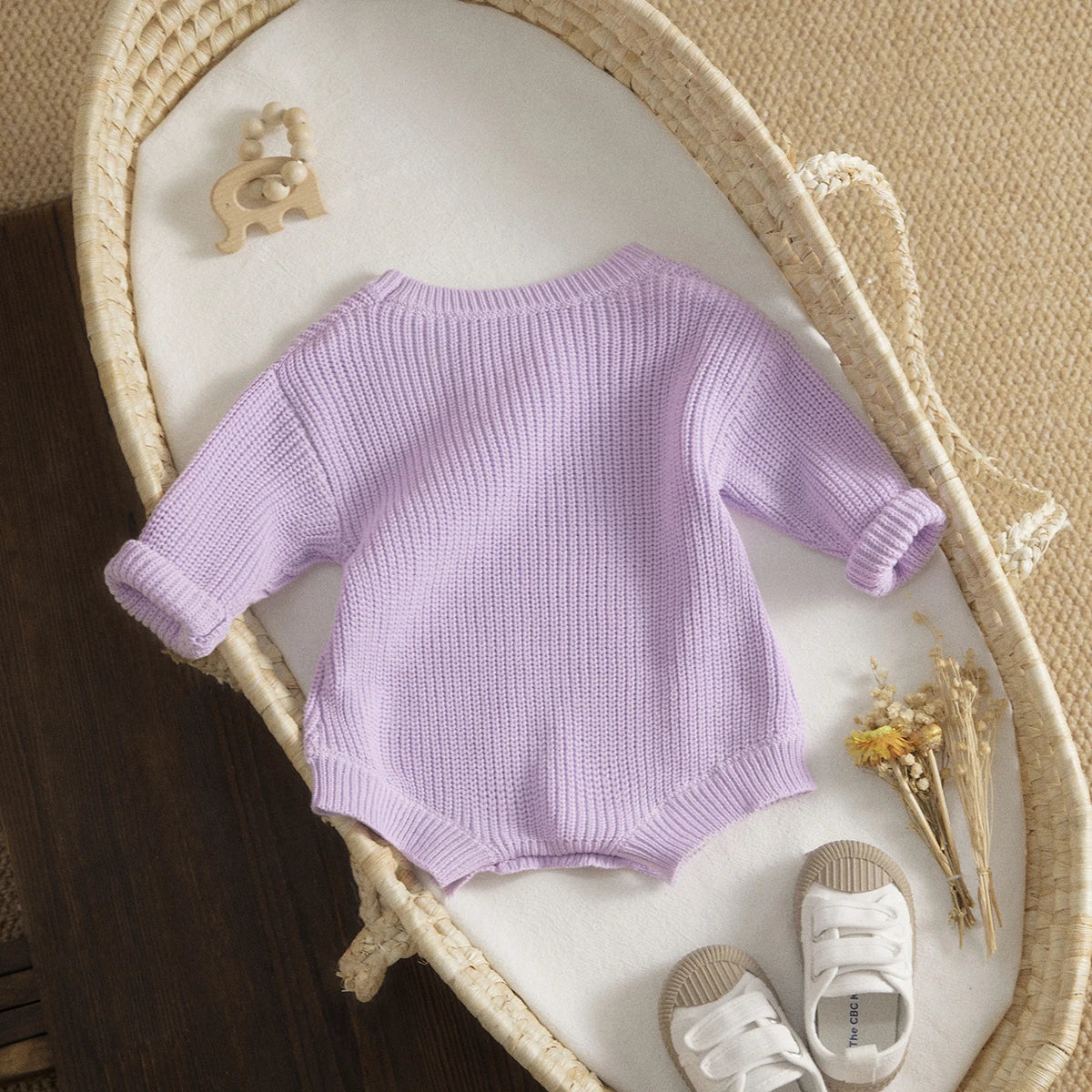 Romper Knit Jumpsuit Sweater