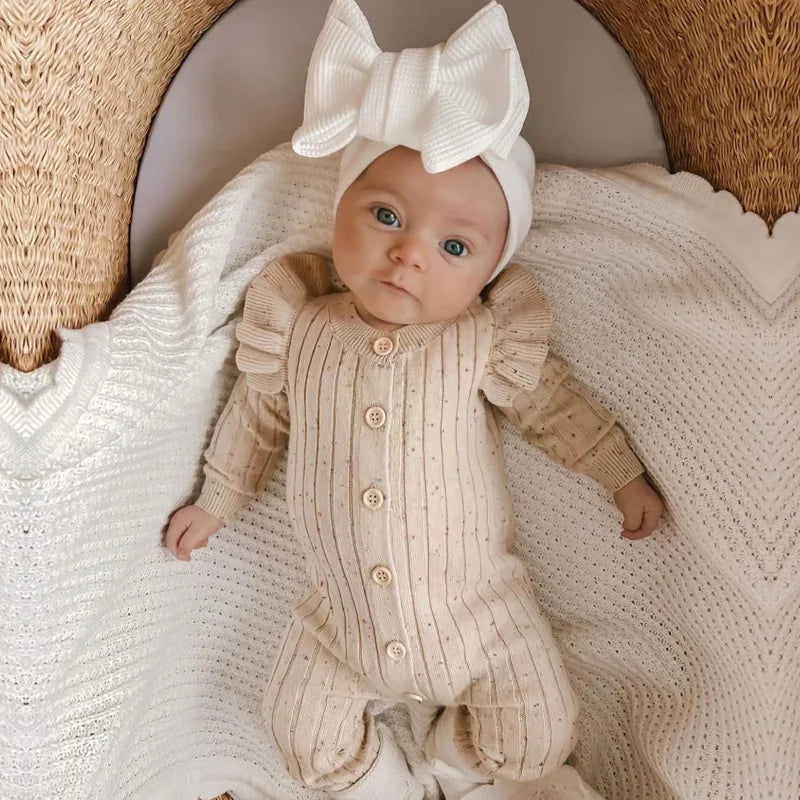 Long Sleeved Soft Knit Romper