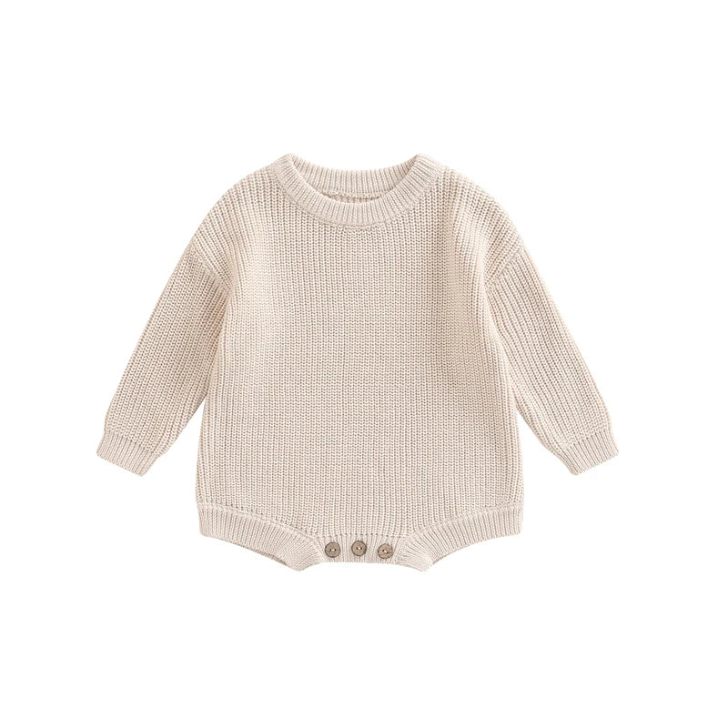 Romper Knit Jumpsuit Sweater