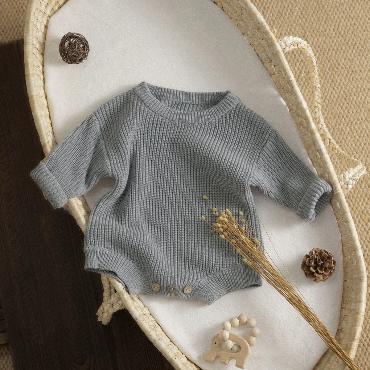 Romper Knit Jumpsuit Sweater