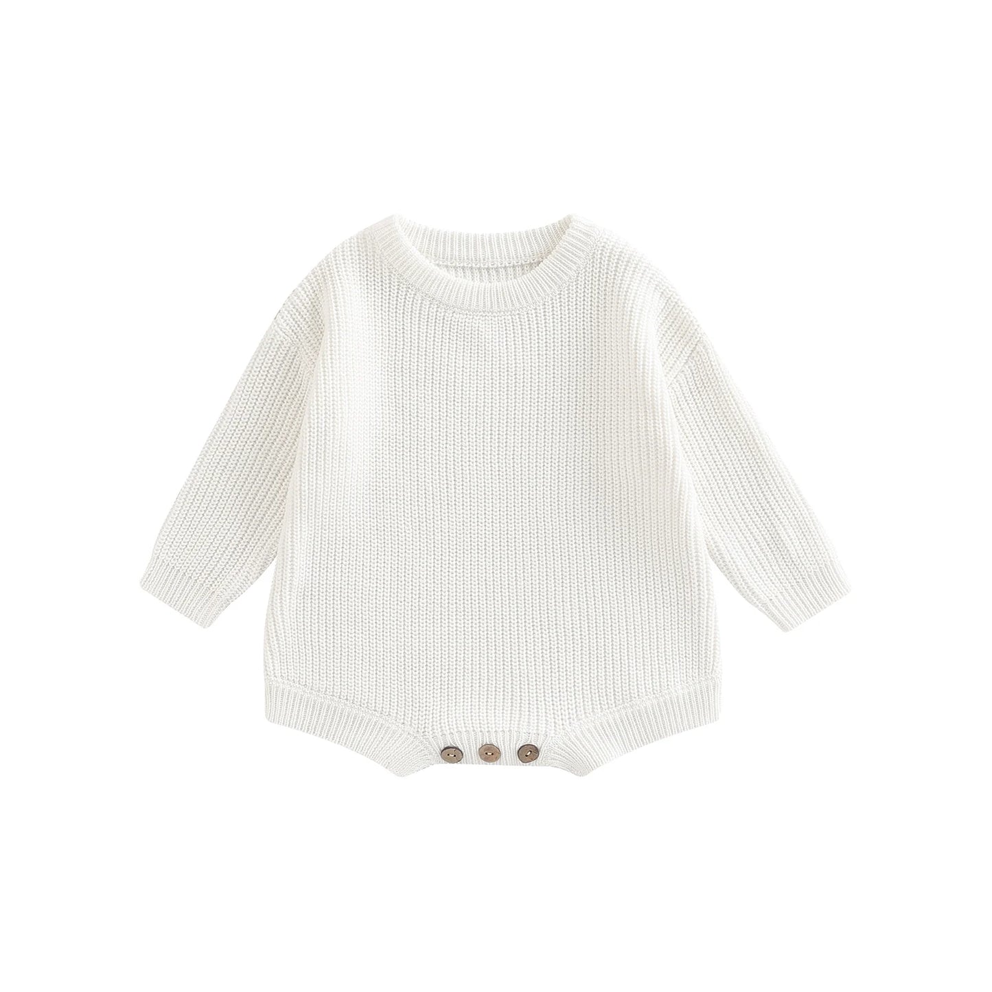 Romper Knit Jumpsuit Sweater