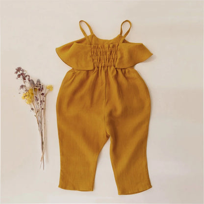 Girls Linen Romper