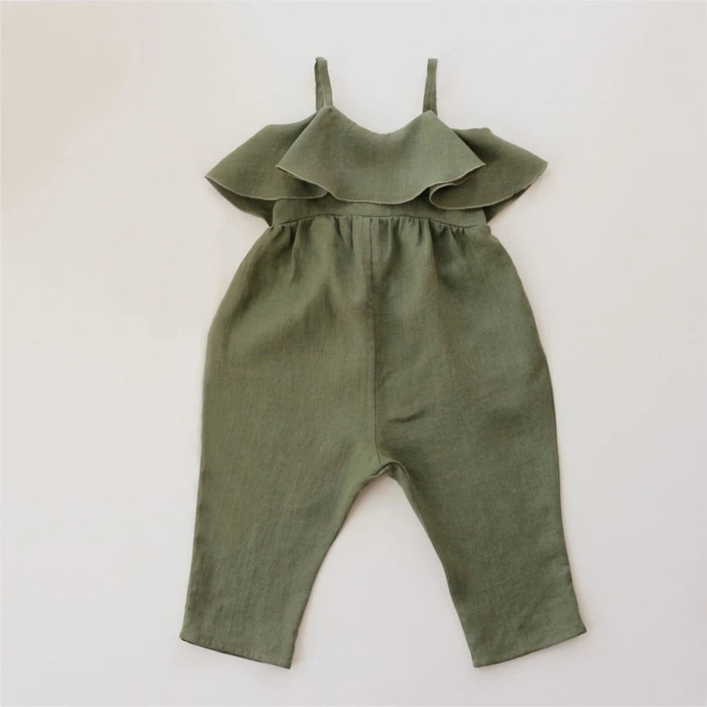 Girls Linen Romper
