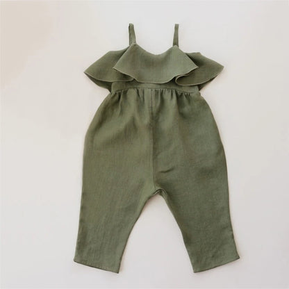 Girls Linen Romper