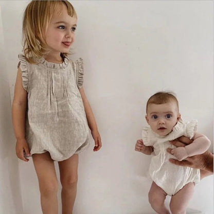 Vintage Ruffled Romper