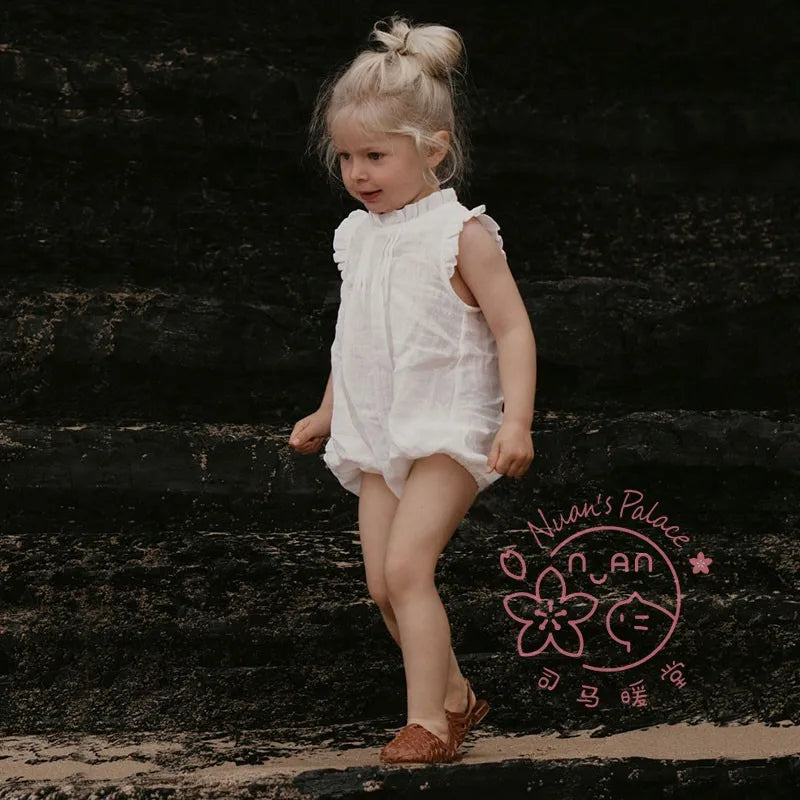 Vintage Ruffled Romper