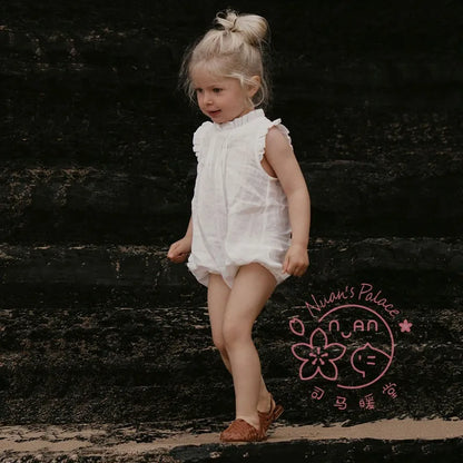 Vintage Ruffled Romper